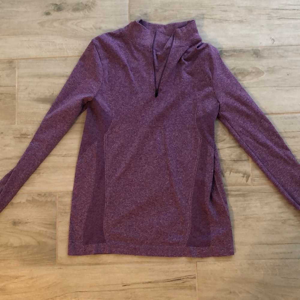Purple workout pullover